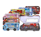 Пенал школьный двухкамерный с наполнением, 210×100 мм, ассорти