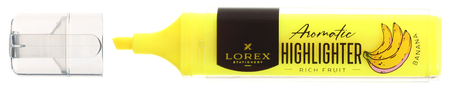 Маркер-текстовыделитель ароматизированный Lorex Rich Fruit, желтый Маркер-текстовыделитель ароматизированный Lorex Rich Fruit, желтый