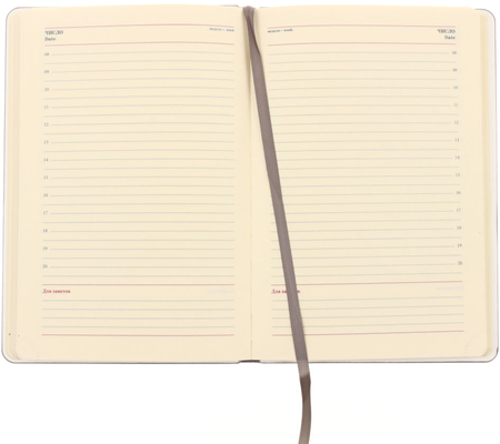 Ежедневник недатированный Floral «Цветочный узор», 145*215 мм, 136 л., серый