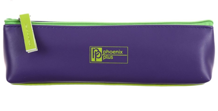 Пенал однокамерный «Феникс+», 190*55*50 мм, фиолетовый/салатовый