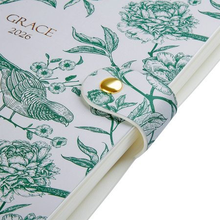 Ежедневник датированный на 2026 год BG Grace на гребне (А5), 160*210 мм, 176 л., Paradise