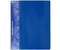 Папка пластиковая на 4-х кольцах «Бюрократ», толщина пластика 0,7 мм, синяя
