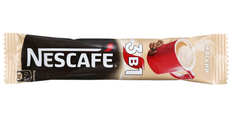 Кофе растворимый Nescafe 3в1, 16 г, «Мягкий», в стике