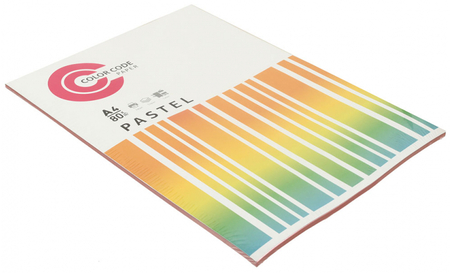 Бумага офисная цветная Color Code Pastel, А4 (210*297 мм), 80 г/м2, 50 л., розовая Бумага офисная цветная Color Code Pastel, А4 (210*297 мм), 80 г/м2, 50 л., розовая