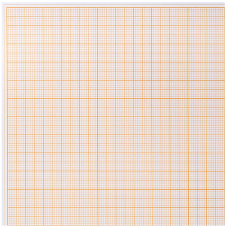 Бумага масштабно-координатная «миллиметровка» Staff, А4 (210*297 мм), 10 л., оранжевая сетка