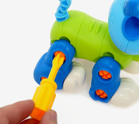 Конструктор винтовой «Кошечка», 43 детали, цвета деталей конструктора - ассорти Конструктор винтовой «Кошечка», 43 детали, цвета деталей конструктора - ассорти