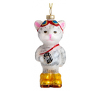 Игрушка елочная (стекло), высота 11 см, «Котик» Игрушка елочная (стекло), высота 11 см, «Котик»