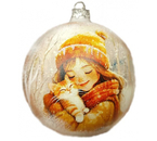 Игрушка елочная «Нежные объятия», диаметр 100 мм Игрушка елочная «Нежные объятия», диаметр 100 мм