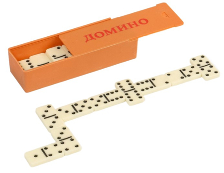 Домино «Классическое», 28 костяшек (4*2 см)