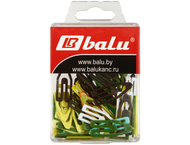 Скрепки цветные пластиковые Balu