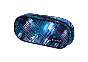 Пенал-косметичка Brauberg Oblong, 220×90×50 мм, Lines Пенал-косметичка Brauberg Oblong, 220×90×50 мм, Lines
