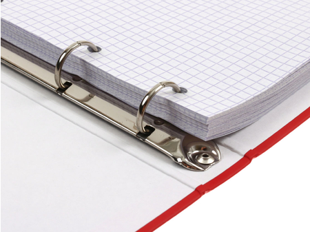 Тетрадь общая А5, 120 л. на кольцах «Цвет и графика (красный)», 165*225 мм, клетка