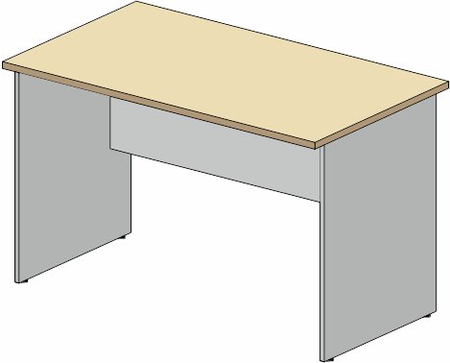 Стол офисный узкий «Смарт» (лайт), 118*67*73,7 см, дуб медовый