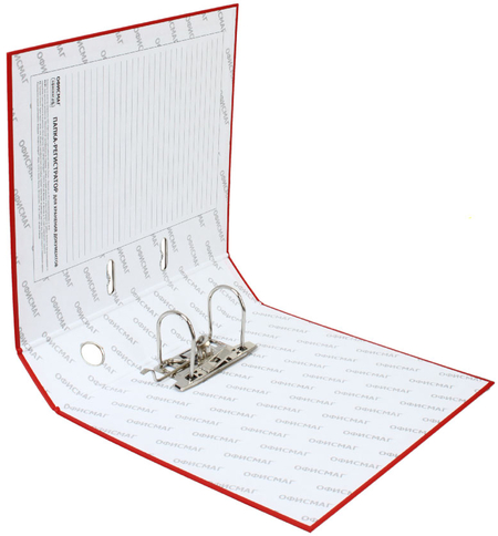 Папка-регистратор «Офисмаг» с односторонним ПВХ-покрытием, корешок 70 мм, красный Папка-регистратор «Офисмаг» с односторонним ПВХ-покрытием, корешок 70 мм, красный