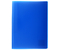 Папка пластиковая с боковым зажимом «Бюрократ» Economy, толщина пластика 0,4 мм, синяя