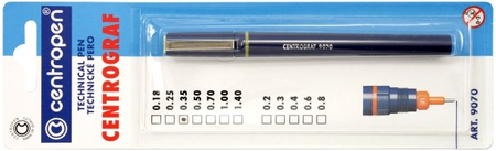 Рапидограф Centropen, толщина линии 0,35 мм 