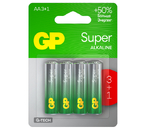 Батарейки щелочные GP Super G-Tech, AA, LR6, 1.5V, 4 шт. Батарейки щелочные GP Super G-Tech, AA, LR6, 1.5V, 4 шт.
