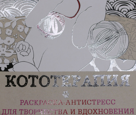Раскраска-антистресс «Кототерапия», 210*280 мм, 64 л.