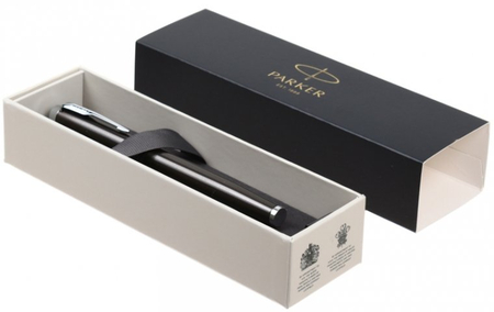 Ручка подарочная перьевая Parker IM Core F321 Dark Espresso CT, корпус темно-серый