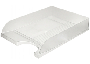 Лоток горизонтальный Brauberg Standard, 350×253×65 мм, прозрачный