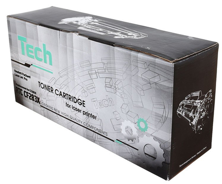 Тонер-картридж Tech CF283X, черный, ресурс 2500 страниц Тонер-картридж Tech CF283X, черный, ресурс 2500 страниц