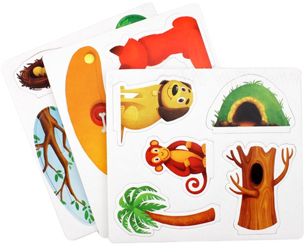 Мягкий 3D конструктор «Феникс Премьер», 20*23 см, «Где чей домик?»