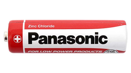 Батарейка солевая Panasonic, AA, R6, 1.5V