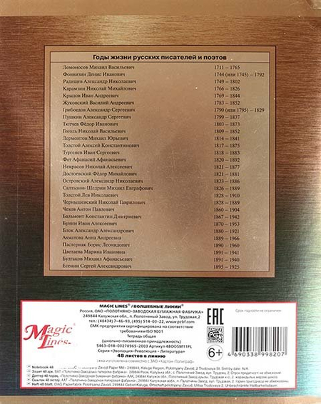Тетрадь общая А5, 48 л. на скобе «Эволюция-революция», 165*205 мм, «Литература», линия Тетрадь общая А5, 48 л. на скобе «Эволюция-революция», 165*205 мм, «Литература», линия