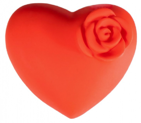 Сувенир-ночник «Сердце с цветочком», 3,2*6*6,5 см, красный