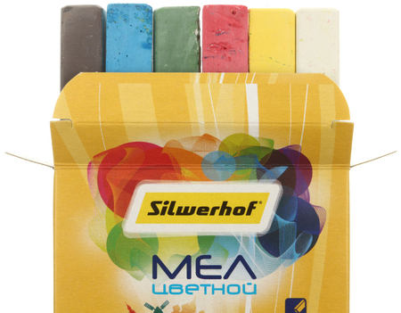 Мелки цветные Silwerhof «Солнечная коллекция», 6 шт., 6 цветов Мелки цветные Silwerhof «Солнечная коллекция», 6 шт., 6 цветов