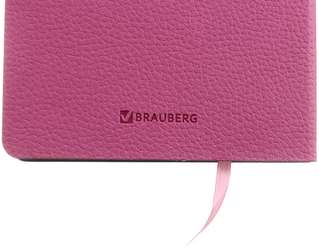 Ежедневник недатированный Brauberg Stylish, 138*213 мм, 160 л., розовый