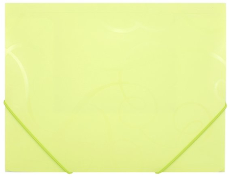 Папка пластиковая на резинке Barocco, толщина пластика 0,45 мм, салатовая 