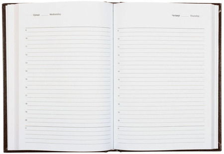 Ежедневник недатированный Tanarto, 145*205 мм, 160 л., зеленый