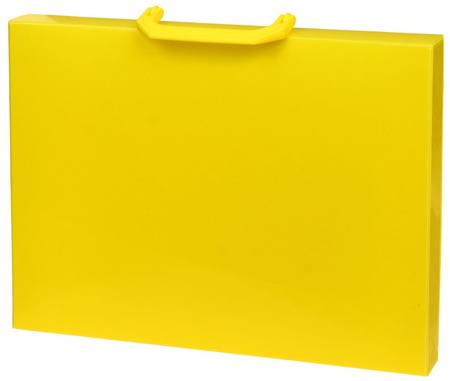 Портфель пластиковый «Каляка-Маляка», 320*235*35 мм, желтый
