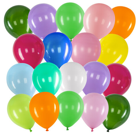 Шары воздушные Brauberg Kids «Яркие цвета», 100 шт., 10"/25 см., ассорти