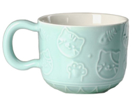 Кружка керамическая с подставкой «Улыбающийся кот» Кружка керамическая с подставкой «Улыбающийся кот»