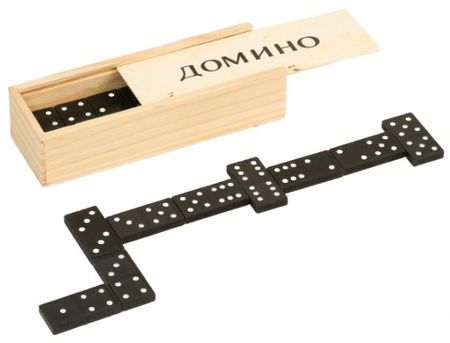 Домино «Классическое», 28 костяшек (4*2 см)