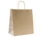 Пакет бумажный «Крафт» Aviora с ручками, 240×280×140 мм