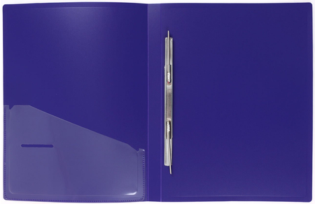 Папка-скоросшиватель пластиковая с пружиной Index, толщина пластика 0,7 мм, ассорти