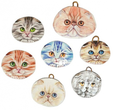 Магнит «Котик» (Крапчатова А.В.), 5,5*4,1 см, ассорти