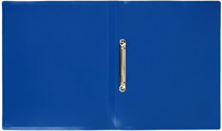 Папка пластиковая на 2-х кольцах Silwerhof Eco, толщина пластика 0,5 мм, синяя