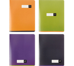 Тетрадь общая А5, 80 л. на скобе BG Monocolor. Simple Color, 160×205 мм, клетка, ассорти