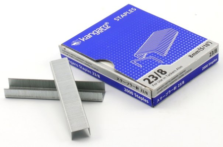 Скобы для степлеров Kangaro, №23/8, 2000 шт. Скобы для степлеров Kangaro, №23/8, 2000 шт.