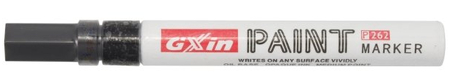 Маркер лаковый Gxin Paint P262, черный Маркер лаковый Gxin Paint P262, черный