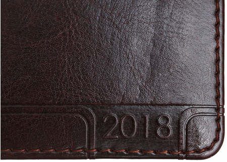 Еженедельник датированный на 2018 год «Сариф», 170*86 мм, 64 л., коричневый 