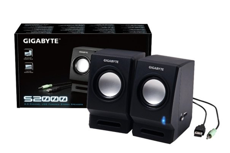 Колонки Gigabyte S2000 Stereo, черные