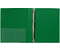 Папка пластиковая на 4-х кольцах «Бюрократ», толщина пластика 0,7 мм, зеленая