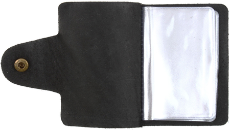 Визитница карманная OfficeSpace, 70*100 мм, 1 карман, 18 листов, черная