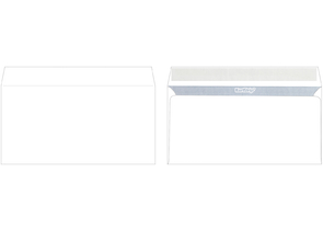 Конверт почтовый 110×220 мм (DL) Silwerhof Eco, силикон, чистый, запечатка
