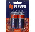 Батарейки щелочные Eleven, C, LR14, 1.5V, 2 шт. Батарейки щелочные Eleven, C, LR14, 1.5V, 2 шт.